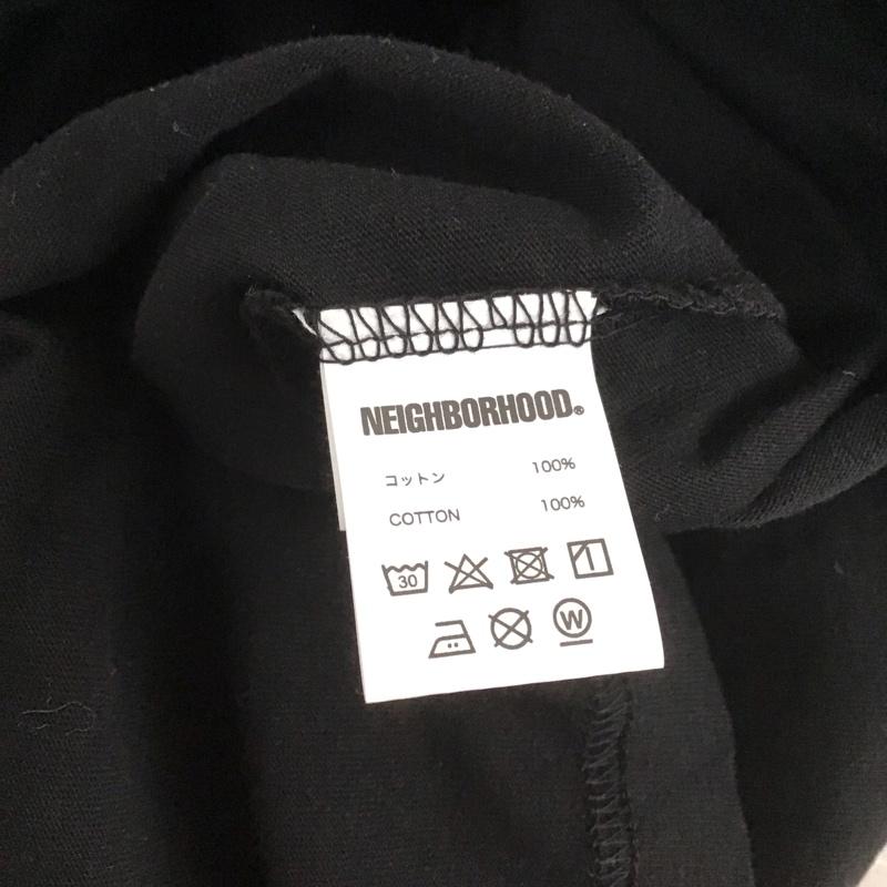 ネイバーフッド NEIGHBORHOOD Tシャツ 半袖 hs-t80-285 ネイバーフッドxヨウジヤマモトプリントショートスリーブTシャツ コラボ L ロゴ、文字 黒 / ブラック /  メンズ USED 古着 中古 10106830