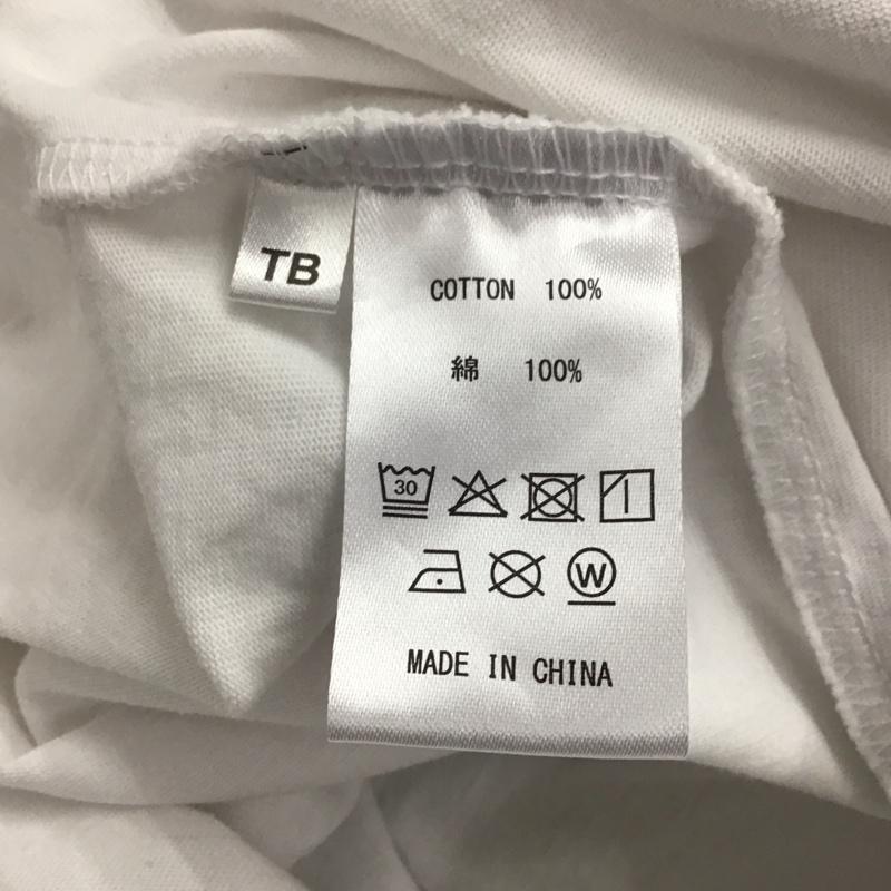 ニューエラ NEW ERA Tシャツ 半袖 クルーネック バックロゴ 刺繍 L ロゴ、文字 白 / ホワイト /  メンズ USED 古着 中古 10146536