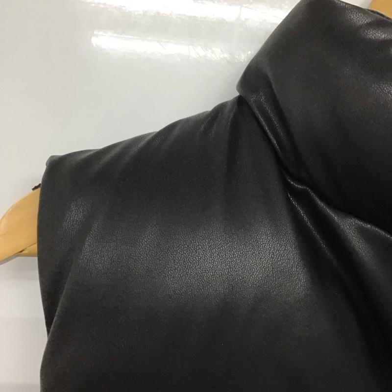 スラッピー SLOPPY ベスト ベスト ジップアップベスト ダウンベスト ノースリーブ S ロゴ、文字 黒 / ブラック /  レディース USED 古着 中古 10142449