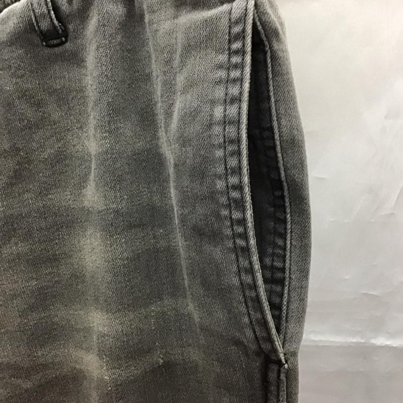 グラミチ GRAMICCI パンツ デニム、ジーンズ デニムパンツ ストレートパンツ ワイドパンツ カジュアルパンツ M 無地 黒 / ブラック /  メンズ USED 古着 中古 10116204