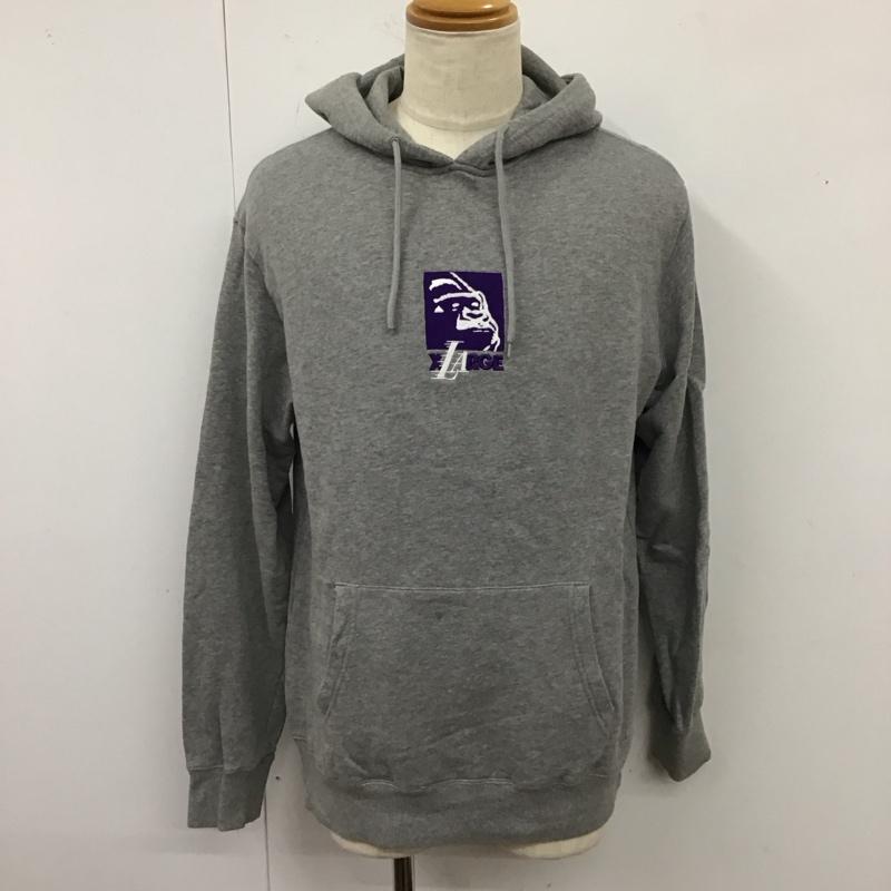 エクストララージ XLARGE パーカー 長袖 NEW ERA LAKERS NBA プルオーバー フーディー スウェット XL ロゴ、文字 灰 / グレー /  メンズ USED 古着 中古 10120182