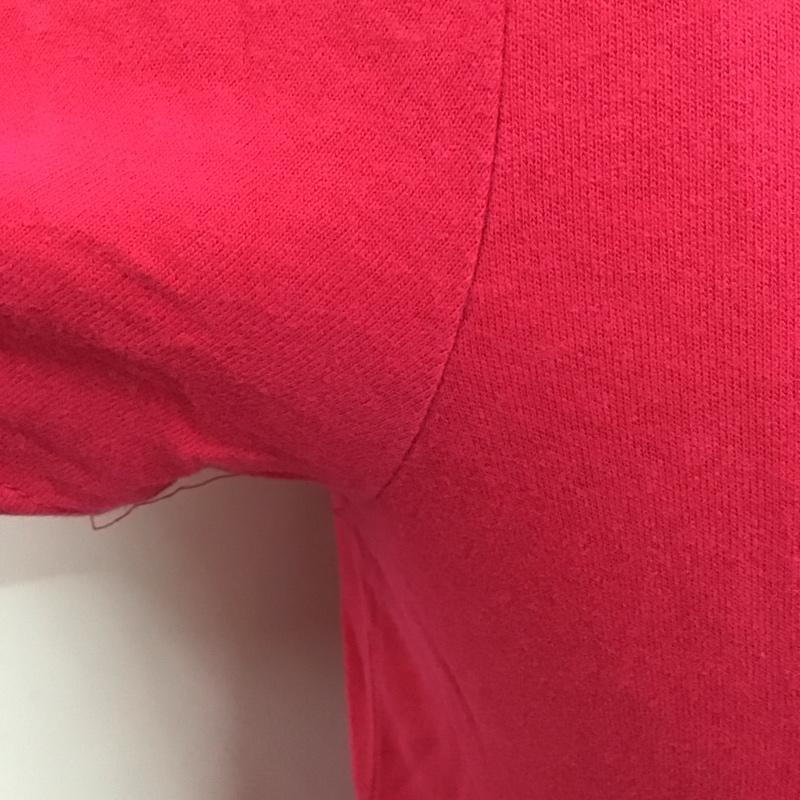 ホリスター Hollister Tシャツ 半袖 クルーネック プリント S ロゴ、文字 マゼンタ / マゼンタ /  メンズ USED 古着 中古 10106950