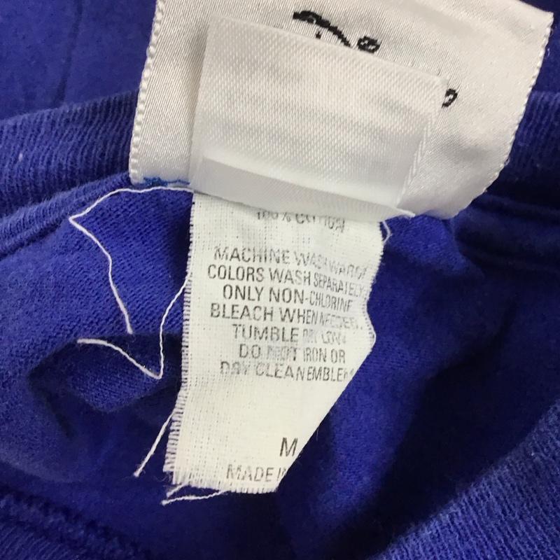 古着 USED Tシャツ 半袖 半袖カットソー プリントTシャツ クルーネックカットソー 古着 M プリント 青 / ブルー /  メンズ USED 古着 中古 10124162