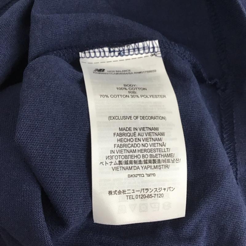ニューバランス New Balance Tシャツ 半袖 半袖カットソー プリントTシャツ クルーネックカットソー XS プリント 紺 / ネイビー /  メンズ USED 古着 中古 10132292