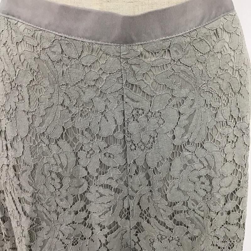 ニコアンド niko and... ボトムス ボトムス ST72YL09MB レース ガウチョパンツ 4 レース柄 灰 / グレー /  レディース USED 古着 中古 10123193