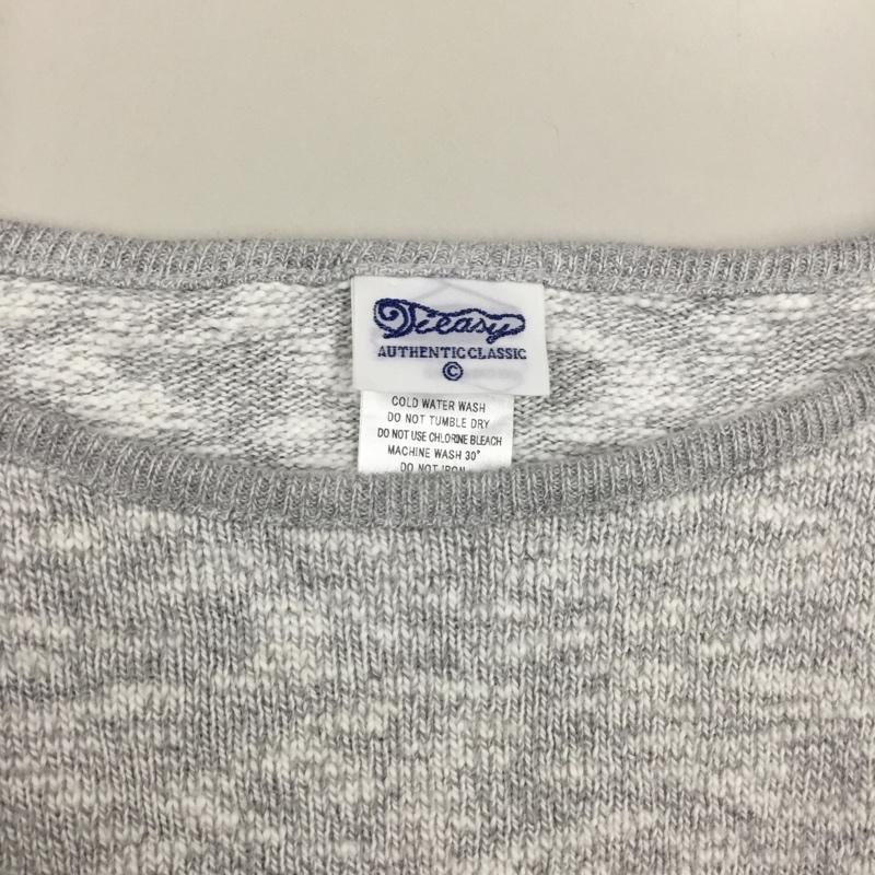 古着 USED カットソー 長袖 長袖カットソー クルーネックカットソー ロングスリーブカットソー vieasy 5 無地 灰 / グレー /  メンズ USED 古着 中古 10115775