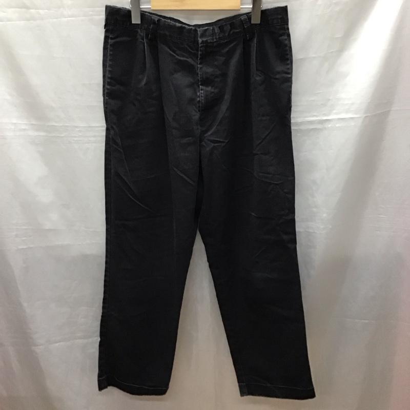 ドッカーズ DOCKERS パンツ ワークパンツ、ペインターパンツ ワイド 34 無地 黒 / ブラック /  メンズ USED 古着 中古 10118537