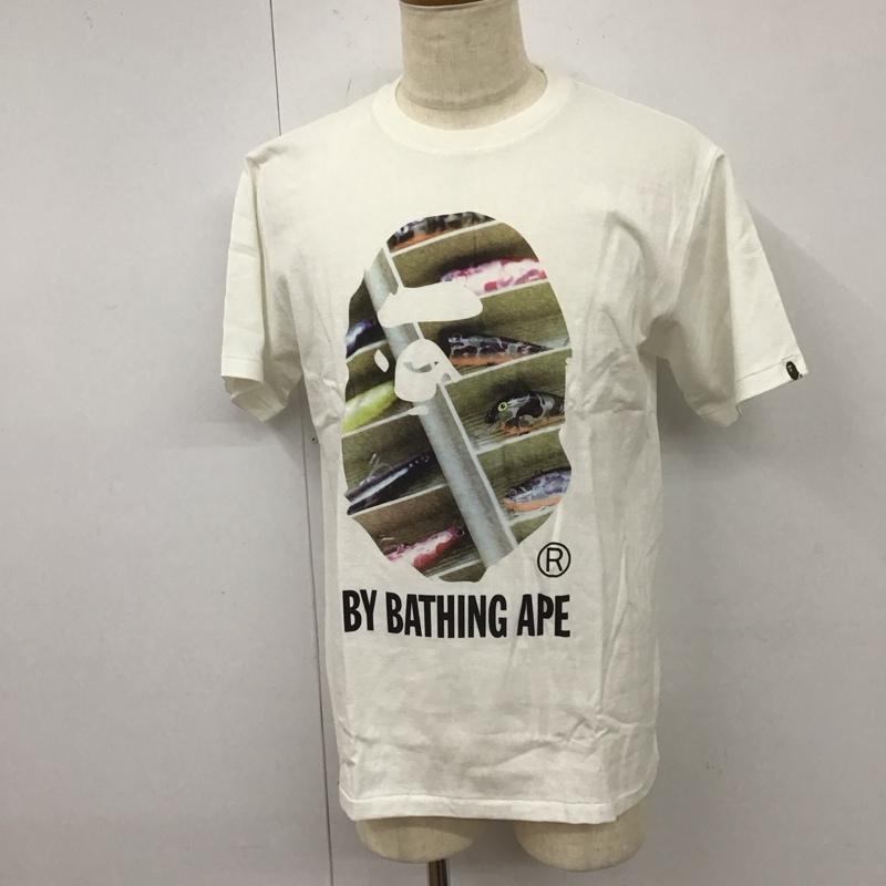 ベイプ BAPE Tシャツ 半袖 半袖カットソー プリントTシャツ クルーネックカットソー L プリント マルチカラー / マルチカラー /  メンズ USED 古着 中古 10111947