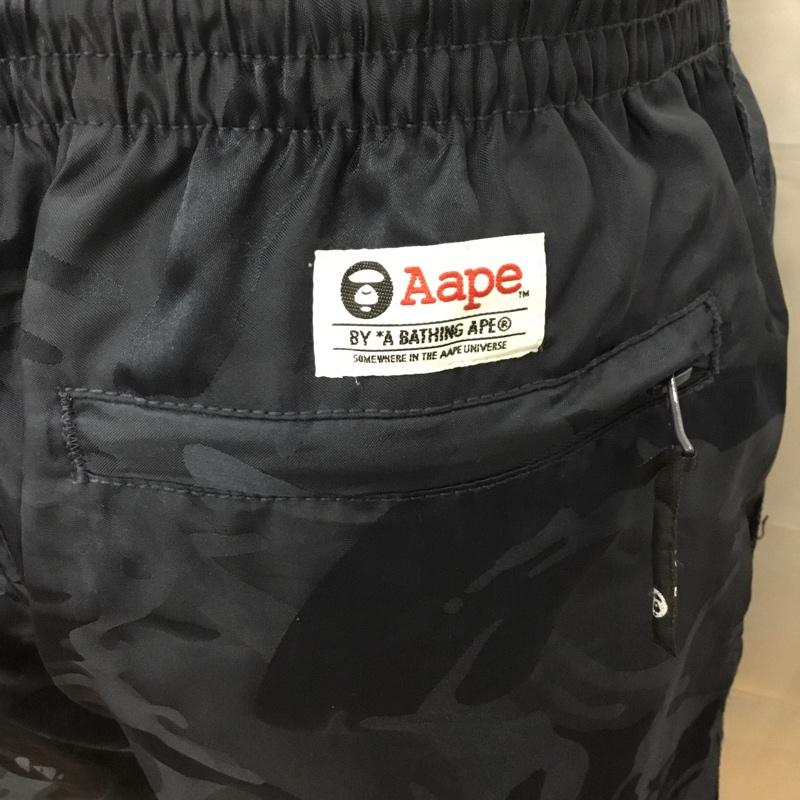 エーエイプバイアベイシングエイプ AAPE BY A BATHING APE パンツ ショートパンツ ショートパンツ ハーフパンツ ナイロンパンツ M 総柄 紺 / ネイビー /  メンズ USED 古着 中古 10111297