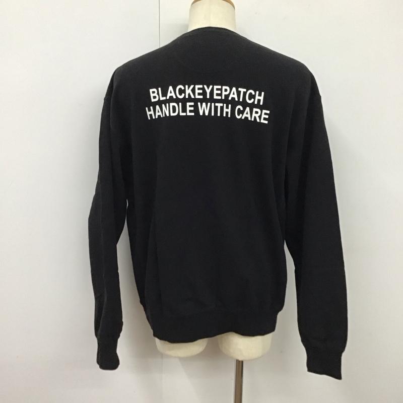 ブラックアイパッチ BlackEyePatch トレーナー 長袖 L 無地 黒 / ブラック /  メンズ USED 古着 中古 10121858