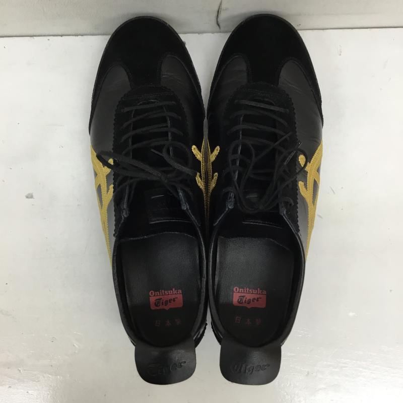 オニツカタイガー ONITSUKA TIGER スニーカー スニーカー 1181A605-001 Mexico 66 Deluxe Black/Gold 26.0cm ロゴ、文字 黒 / ブラック /  メンズ USED 古着 中古 10133948