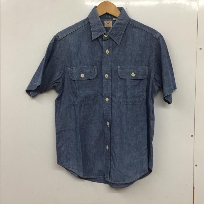 シュガーケーン SUGAR CANE シャツ、ブラウス 半袖 S 無地 水色 / ライトブルー /  メンズ USED 古着 中古 10134523