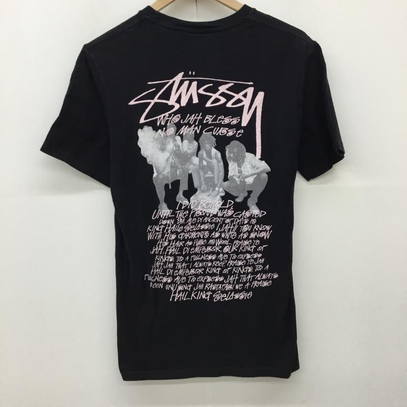 ステューシー STUSSY Tシャツ 半袖 S プリント 黒 / ブラック /  メンズ USED 古着 中古 10144400