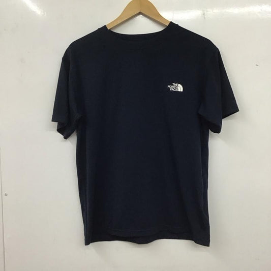 ザノースフェイス THE NORTH FACE Tシャツ 半袖 NTW12394 ショートスリーブフリーラングラフィッククルー XL ロゴ、文字 X プリント 紺 / ネイビー /  レディース USED 古着 中古 10136647
