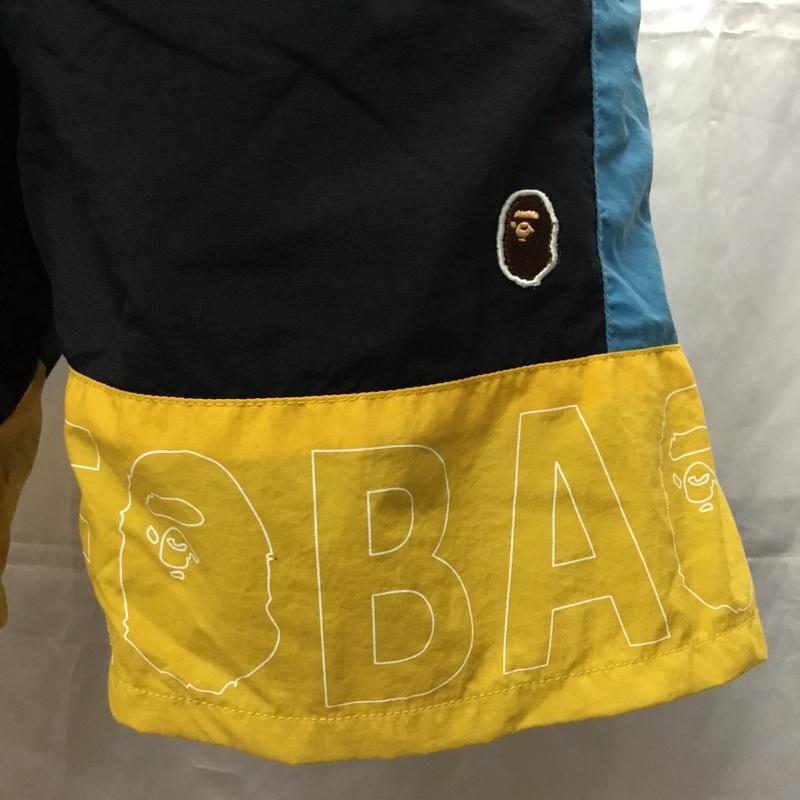 アベイシングエイプ A BATHING APE パンツ ショートパンツ ショートパンツ ハーフパンツ ナイロンパンツ M ロゴ、文字 黒 / ブラック / X 黄 / イエロー / X 水色 / ライトブルー /  メンズ USED 古着 中古 10111296