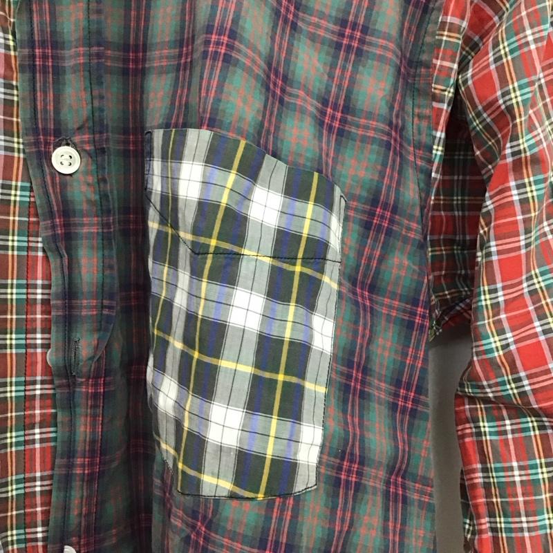 古着 USED シャツ、ブラウス 長袖 長袖シャツ チェックシャツ カラーシャツ ボタンダウンシャツ M チェック マルチカラー / マルチカラー /  メンズ USED 古着 中古 10145041