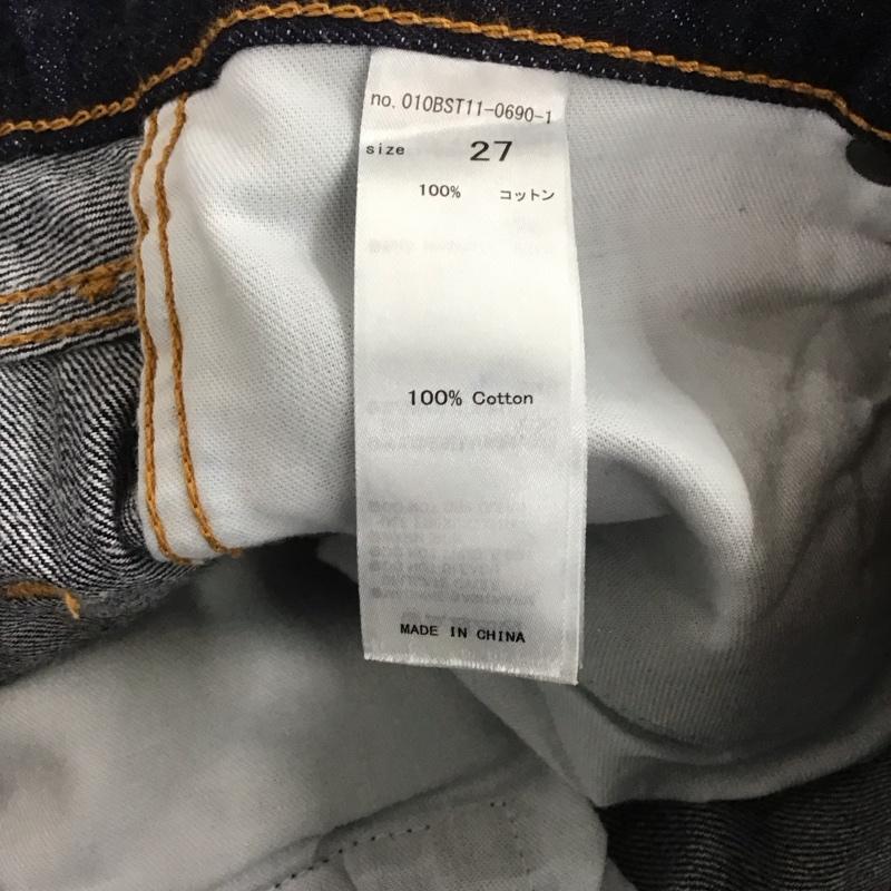 マウジー MOUSSY パンツ デニム、ジーンズ 010BST11-0690-1 CENTER PRESS JEANS 27 無地 インディゴ / インディゴ /  レディース USED 古着 中古 10149491