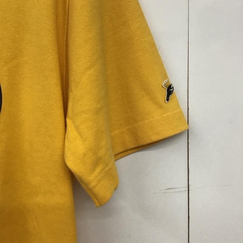 エフエイティー FAT Tシャツ 半袖 M プリント 黄 / イエロー /  メンズ USED 古着 中古 10145671
