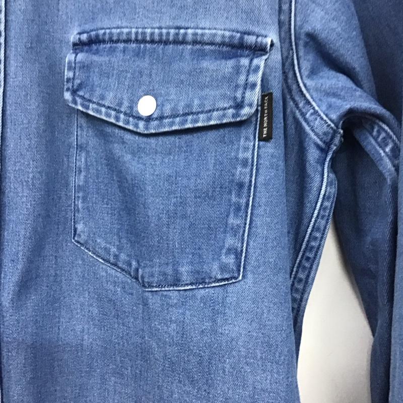 ザノースフェイス THE NORTH FACE シャツ、ブラウス 長袖 長袖シャツ 無地シャツ カラーシャツ デニムシャツ S 無地 インディゴ / インディゴ /  メンズ USED 古着 中古 10136562