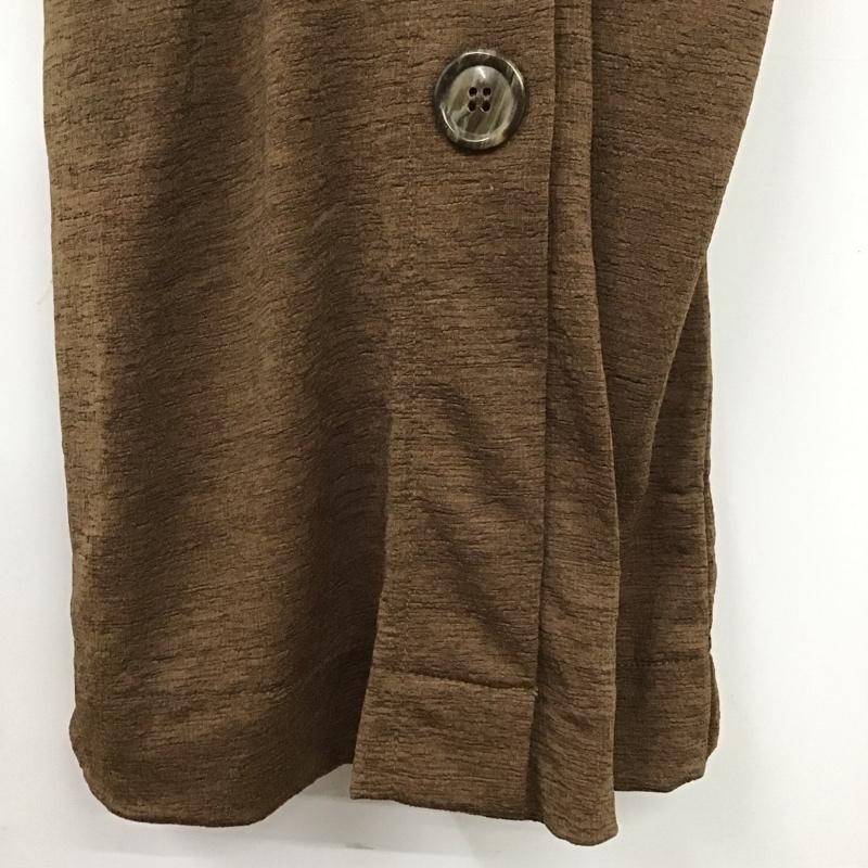 ザラ ZARA ワンピース ロングスカート M 無地 茶 / ブラウン /  レディース USED 古着 中古 10131508