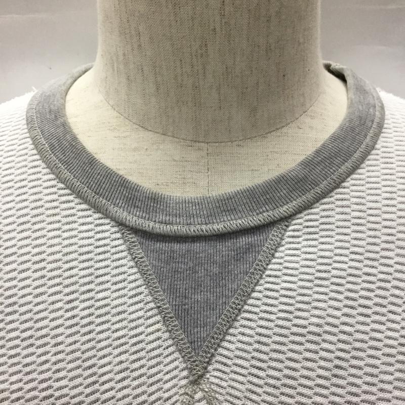 フラットヘッド FLATHEAD カットソー 長袖 長袖カットソー クルーネックカットソー ロングスリーブカットソー プリントTシャツ 40 プリント 灰 / グレー /  メンズ USED 古着 中古 10115230