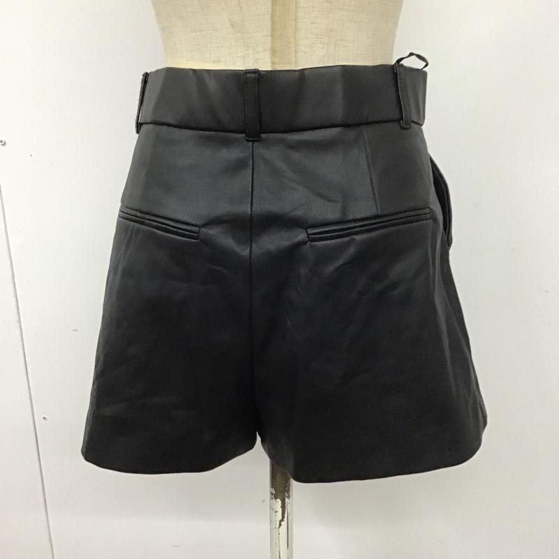 ザラ ZARA パンツ ショートパンツ S 無地 黒 / ブラック /  レディース USED 古着 中古 10111059