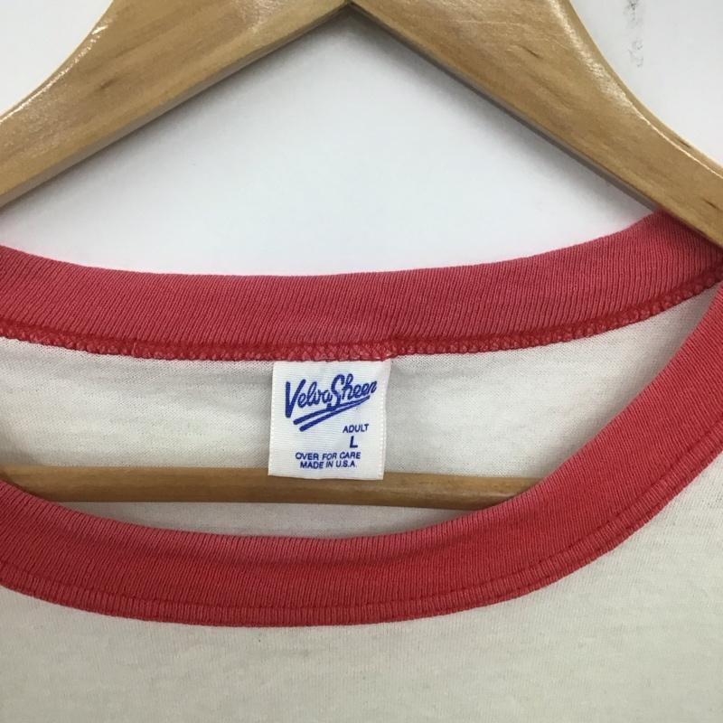 ベルバシーン Velva Sheen Tシャツ 半袖 半袖カットソー プリントTシャツ クルー80s disney 古着 usa製 L プリント 白 / ホワイト /  メンズ USED 古着 中古 10139009