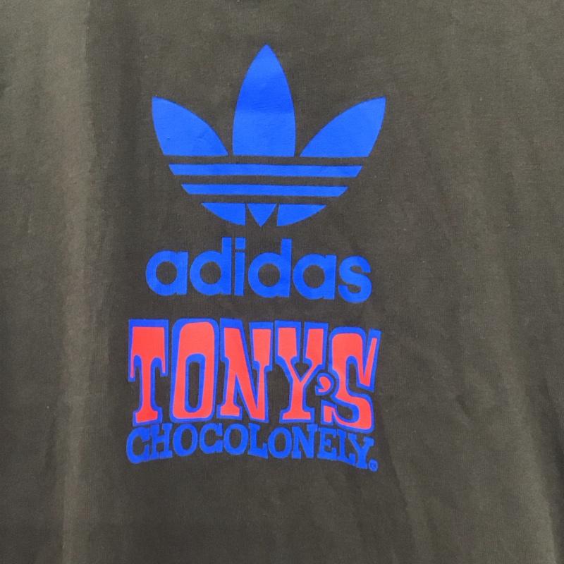アディダス adidas Tシャツ 半袖 TONYSCHOCOLONELY プリントTシャツ ロゴ、文字 茶 / ブラウン /  メンズ USED 古着 中古 10135844