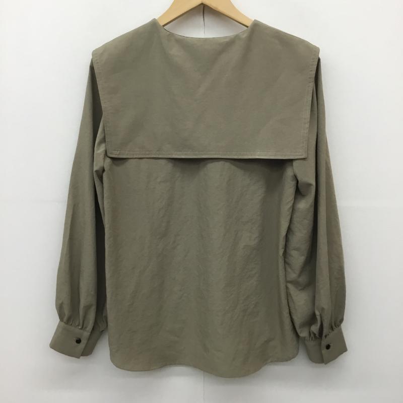 ロペピクニック ROPE  PICNIC シャツ、ブラウス 長袖 GDH-52110-B セーラーカラーブラウス 38 無地 茶 / ブラウン /  レディース USED 古着 中古 10144630
