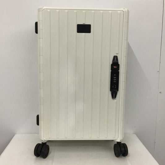 アンドフラット &.FLAT スーツケース、トランク スーツケース、トランク FL14-00001 折りたたみ ハードキャリーバッグ キャリーケース 箱有 ロゴ、文字 白 / ホワイト /  メンズ USED 古着 中古 10137503