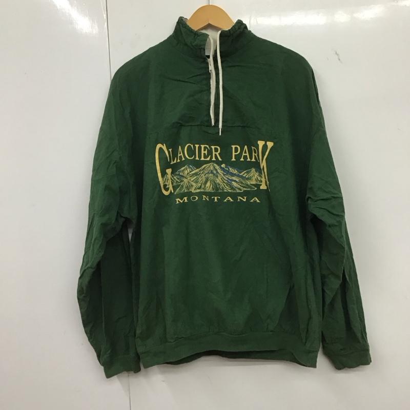 プレーリーマウンテン PRAIRIE MOUNTAIN パーカー 長袖 XL プリント 緑 / グリーン /  メンズ USED 古着 中古 10146517
