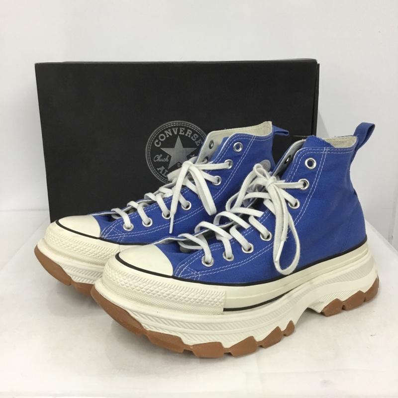 コンバース CONVERSE スニーカー スニーカー 1SD035 ALL STAR 100 TREKWAVE HI 厚底 27.5cm 27.5cm ロゴ、文字 青 / ブルー /  メンズ USED 古着 中古 10143964