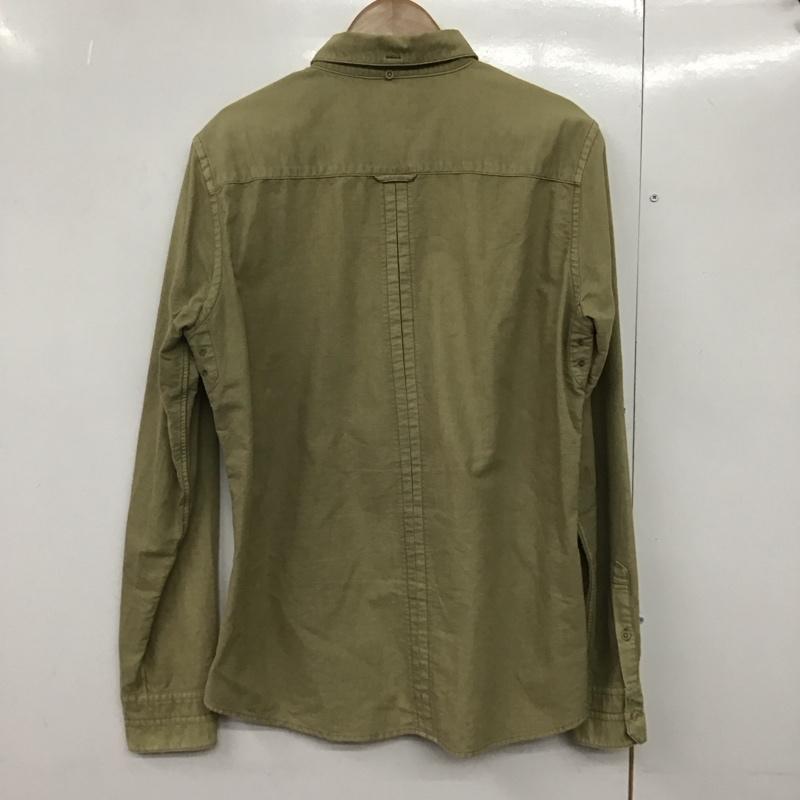 ナノユニバース nano・universe シャツ、ブラウス 長袖 長袖シャツ 無地シャツ カラーシャツ XL 無地 ベージュ / ベージュ /  メンズ USED 古着 中古 10142619