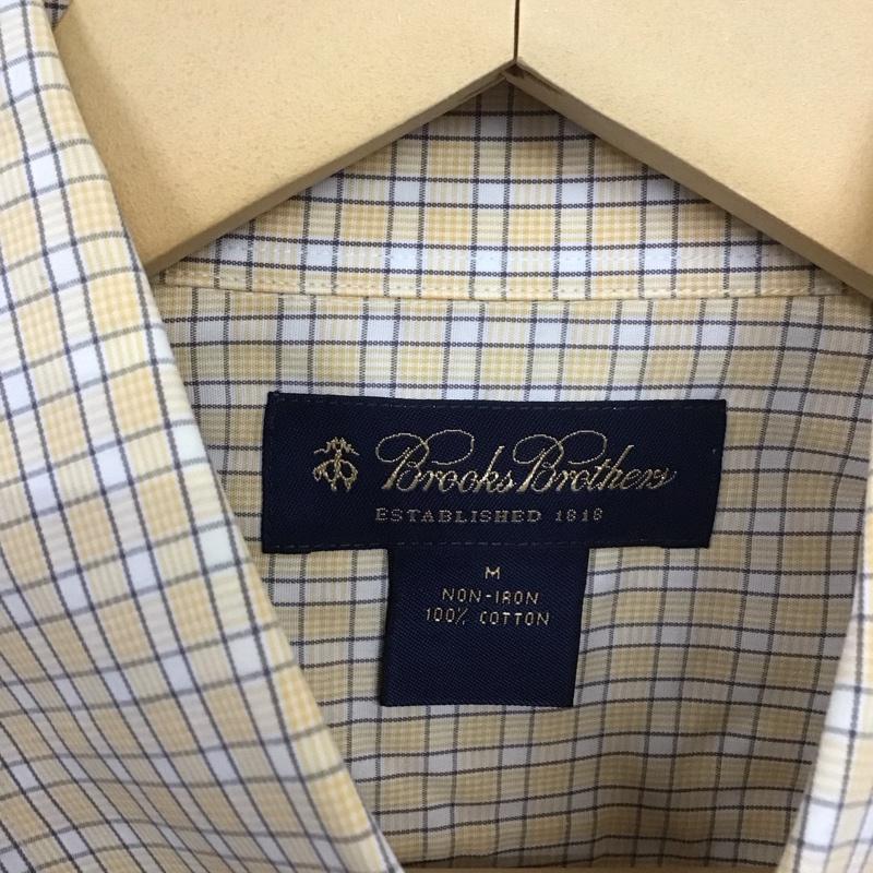 ブルックスブラザーズ BROOKS BROTHERS シャツ、ブラウス 長袖 ボタンダウンシャツ M チェック ベージュ / ベージュ /  メンズ USED 古着 中古 10131429
