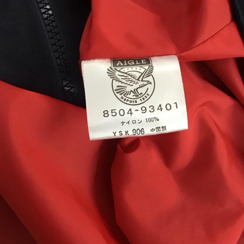 エーグル AIGLE ジャケット、上着 ジャケット、ブレザー 8504-93401 ナイロンジャケット ジップアップジャケット アウター S ロゴ、文字 紺 / ネイビー /  メンズ USED 古着 中古 10136131