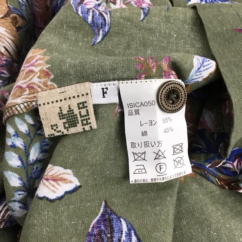 チチカカ TITICACA ワンピース ロングスカート 長袖ロングワンピース シャツワンピース FREE プリント マルチカラー / マルチカラー /  レディース USED 古着 中古 10149643