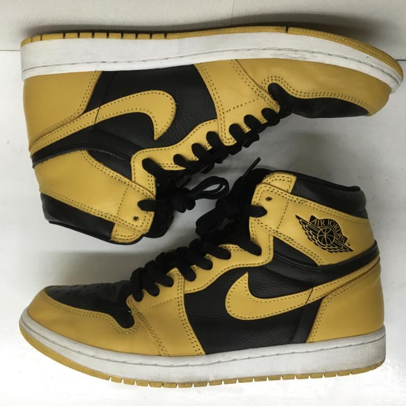 ナイキ NIKE スニーカー スニーカー AIR JORDAN 1 RETRO HIGH OG エア ジョーダン 1 レトロ HIGH OG 555088-701 28.0cm ロゴ、文字 黒 / ブラック / X 黄 / イエロー /  メンズ USED 古着 中古 10107077