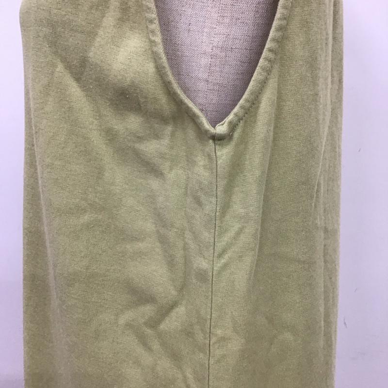 アイテムズ アーバンリサーチ ITEMS URBAN RESEARCH ワンピース ロングスカート IT15-26B003 ノースリーブ カットワンピース FREE 無地 黄緑 / イエローグリーン /  レディース USED 古着 中古 10114027