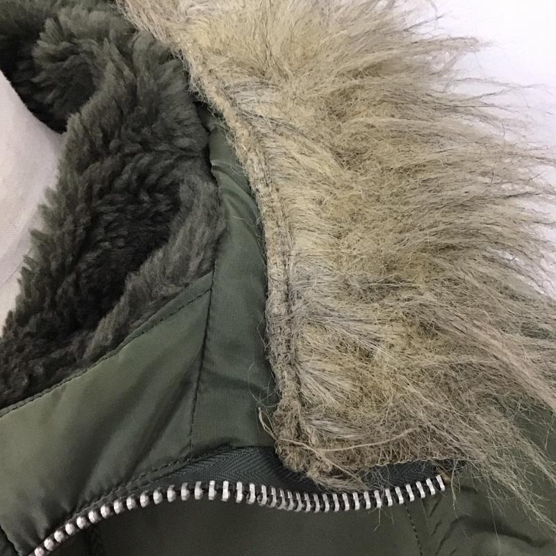 アルファインダストリー Alpha Industries ジャケット、上着 ジャンパー、ブルゾン ジップアップジャケット ジャンパー ジャケット usa製 アウター L 無地 カーキ / カーキ /  メンズ USED 古着 中古 10123955