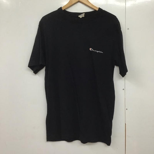 チャンピオン Campion Tシャツ 半袖 XL ロゴ、文字 黒 / ブラック /  メンズ USED 古着 中古 10142990