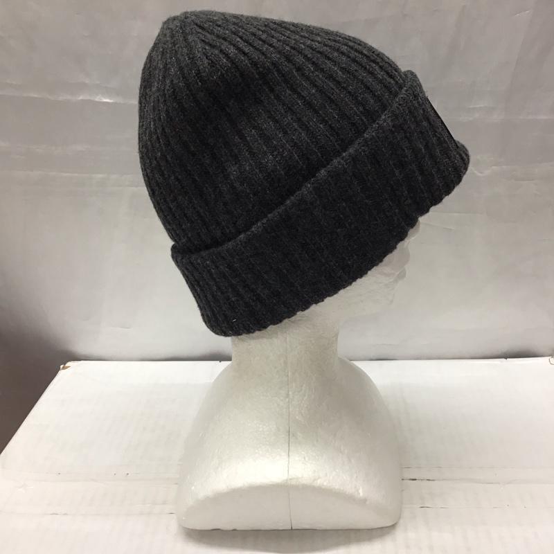 マークジェイコブス MARCJACOBS 帽子 ニット帽 N903W17RE22 The Ribbed Beanie ロゴ、文字 チャコールグレー / チャコールグレー /  メンズ USED 古着 中古 10118152