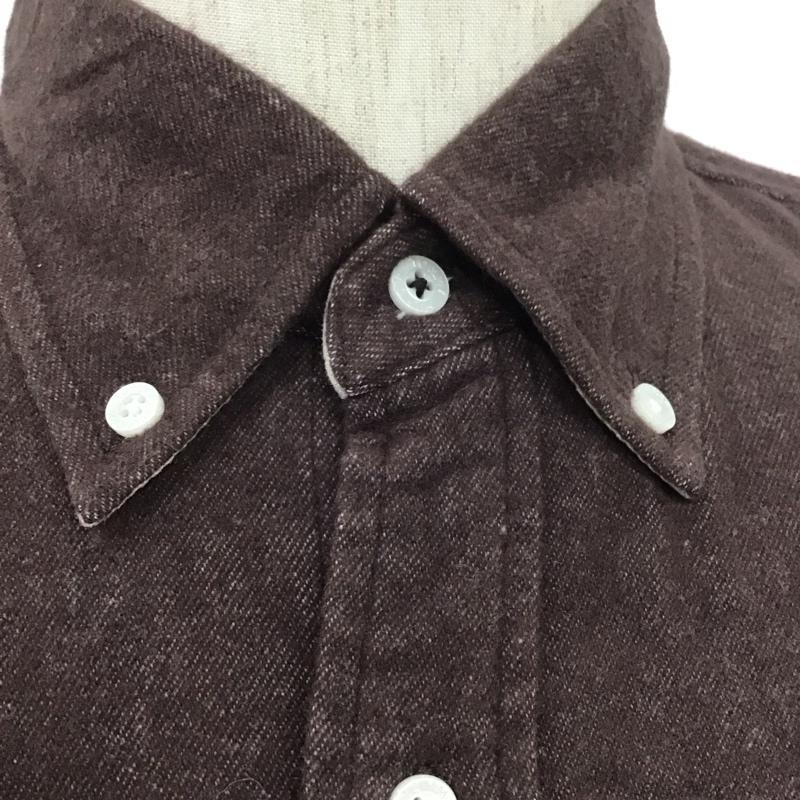 トミーヒルフィガー TOMMY HILFIGER シャツ、ブラウス 長袖 0887859447-204 起毛 M ワンポイント ダークブラウン / ダークブラウン /  メンズ USED 古着 中古 10111186