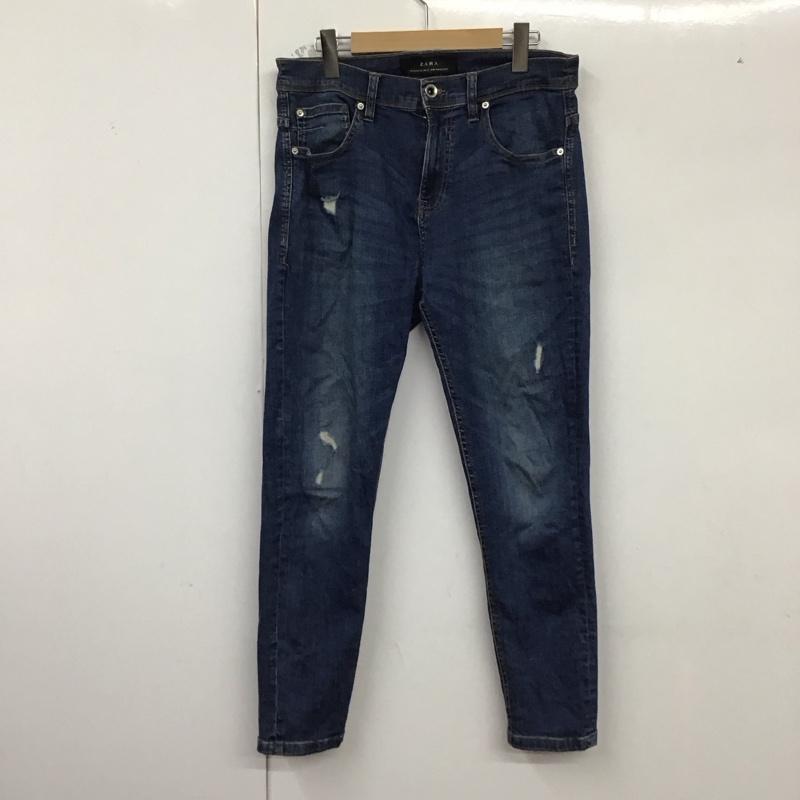 ザラ ZARA パンツ デニム、ジーンズ デニムパンツ スリムパンツ カジュアルパンツ ストレッチパンツ 42インチ 無地 インディゴ / インディゴ /  メンズ USED 古着 中古 10129225