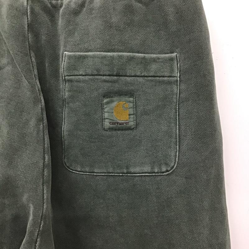 カーハート Carhartt パンツ ワークパンツ、ペインターパンツ ワイドパンツ スウェットパンツ カジュアルパンツ XS ロゴ、文字 カーキ / カーキ /  メンズ USED 古着 中古 10149200