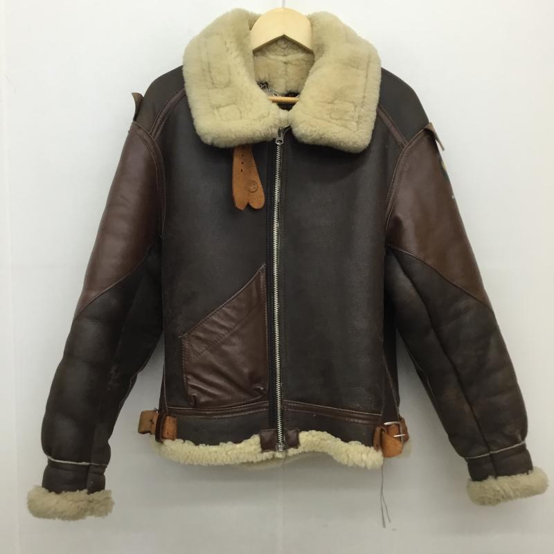 インシグニア INSIGNIA ジャケット、上着 フライトジャケット B-3 5323332 USA製 38 無地 ダークブラウン / ダークブラウン / X ベージュ / ベージュ / X 茶 / ブラウン /  メンズ USED 古着 中古 10123113