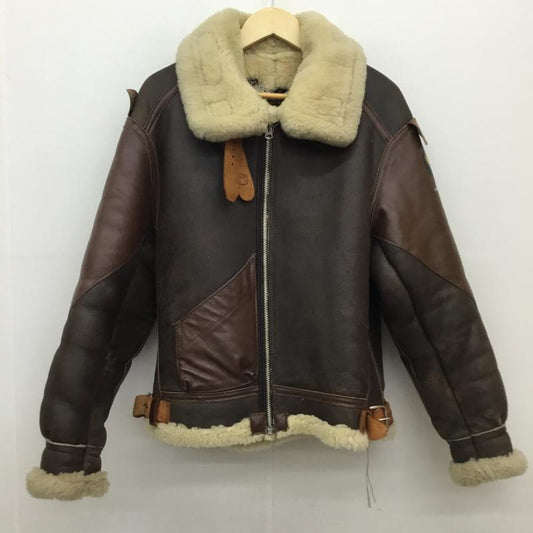 インシグニア INSIGNIA ジャケット、上着 フライトジャケット B-3 5323332 USA製 38 無地 ダークブラウン / ダークブラウン / X ベージュ / ベージュ / X 茶 / ブラウン /  メンズ USED 古着 中古 10123113