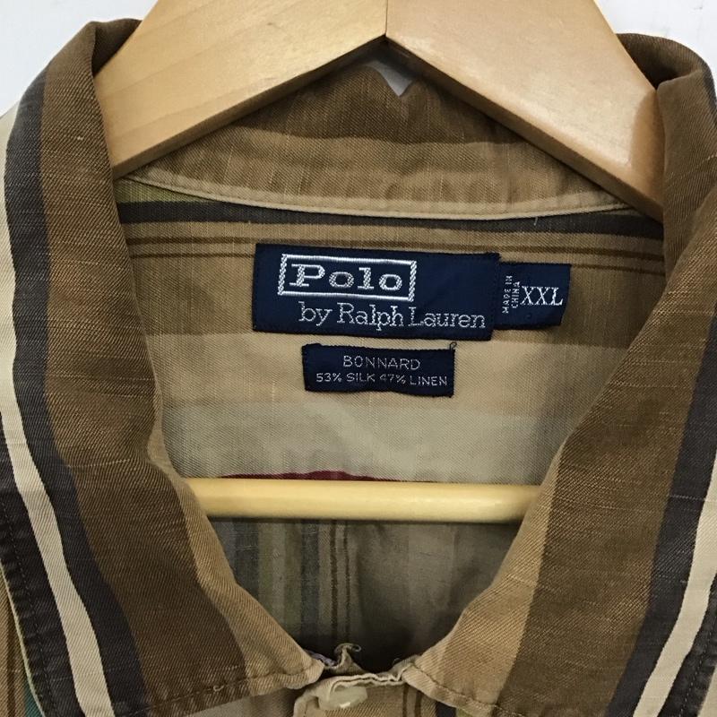 ポロバイラルフローレン Polo by RALPH LAUREN シャツ、ブラウス 長袖 長袖シャツ ストライプシャツ カラーシャツ XXL ストライプ マルチカラー / マルチカラー /  メンズ USED 古着 中古 10137086