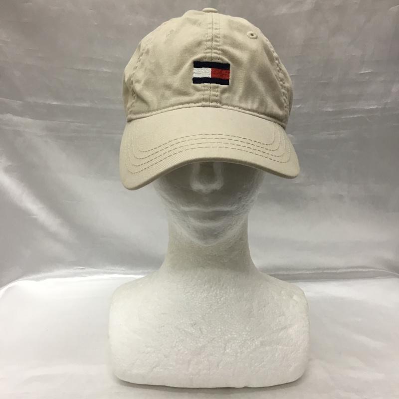 トミーヒルフィガー TOMMY HILFIGER 帽子 キャップ コットン C887869616 ワンポイント ベージュ / ベージュ /  メンズ USED 古着 中古 10120008