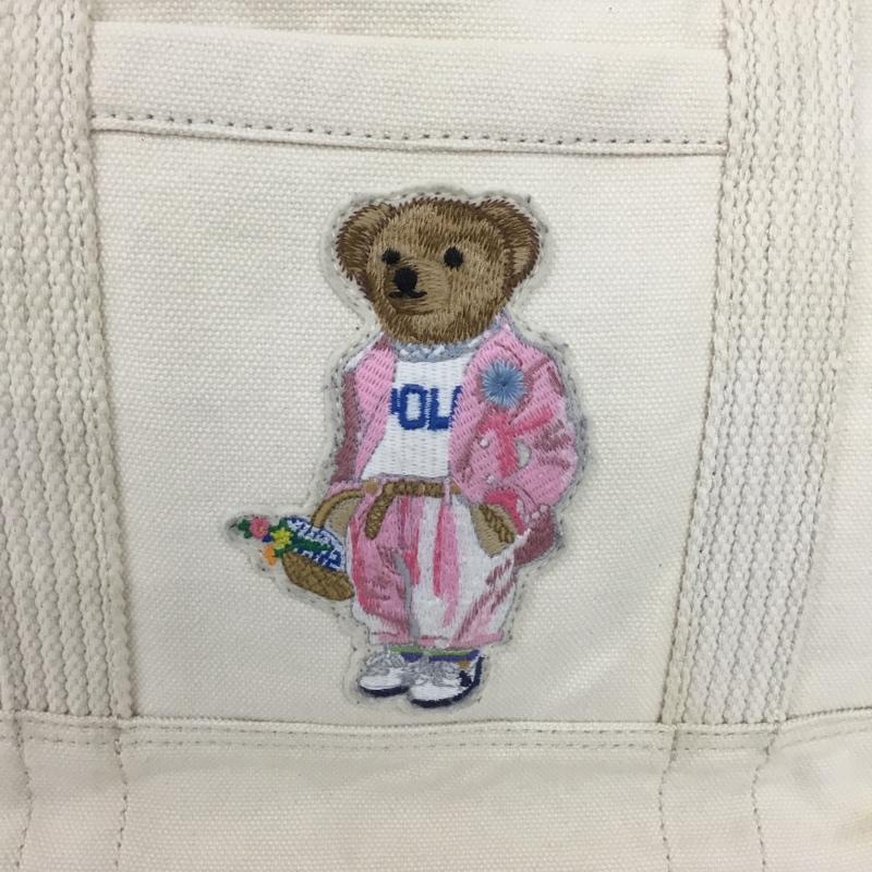ポロラルフローレン POLO RALPH LAUREN トートバッグ トートバッグ ポロベア キャンバス ワンポイント アイボリー / アイボリー /  レディース USED 古着 中古 10142098