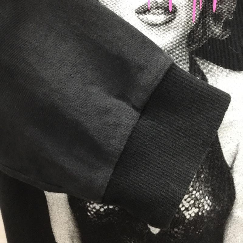 ゴッドセレクショントリプルエックス GOD SELECTION XXX カットソー 長袖 長袖カットソー クルーネックカットソー ロングスリーブカットソー プリントTシャツ L プリント 黒 / ブラック /  メンズ USED 古着 中古 10118639